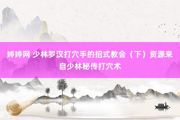 婷婷网 少林罗汉打穴手的招式教会（下）资源来自少林秘传打穴术