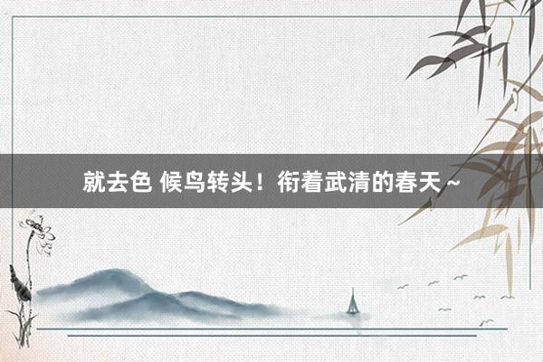 就去色 候鸟转头！衔着武清的春天～